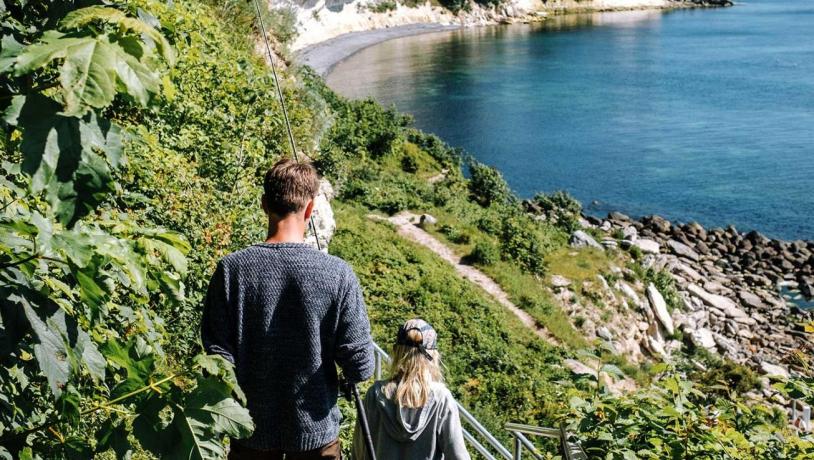 Familie fisketur Stevns Klint