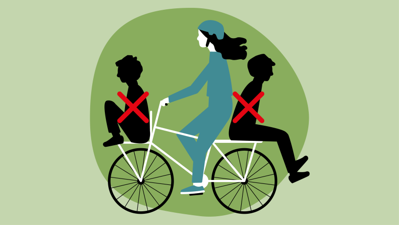 Kun 1 på cykel