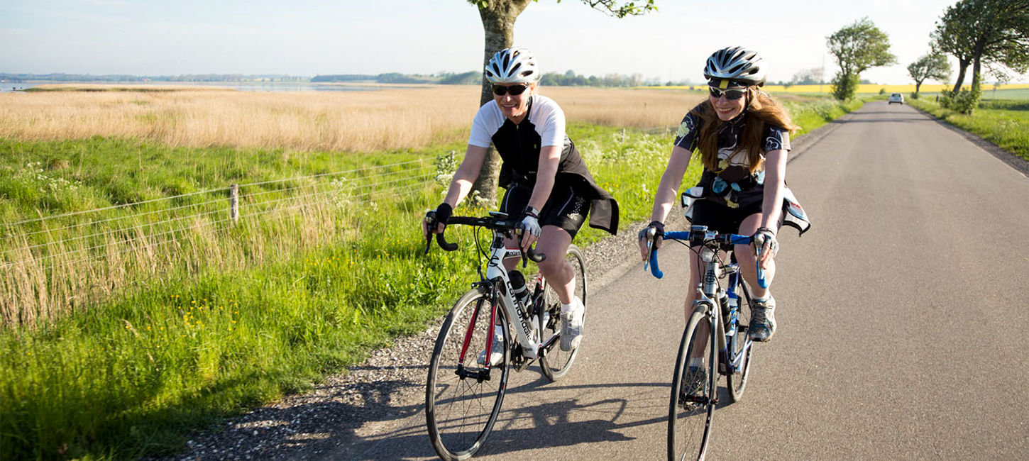 Cykling ved Dybsø Fjord