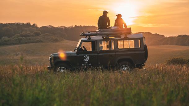 Land rover på Møn