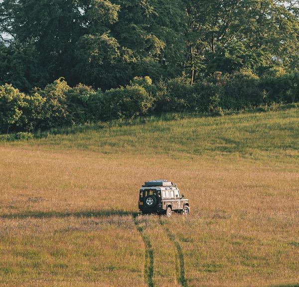 Land rover på Møn