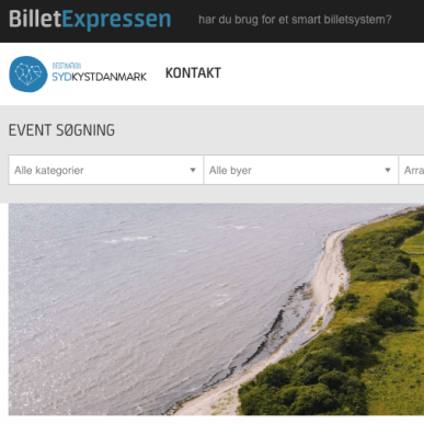 BilletExpressen forside
