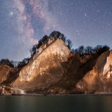 Dark sky - møns klint