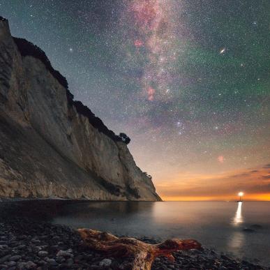 Dark sky - møns klint