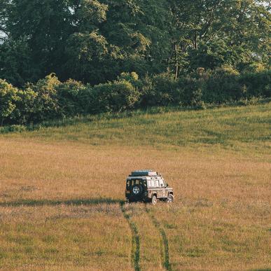 Land rover på Møn