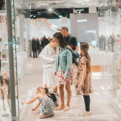 Familie på Stevns Klint Experience